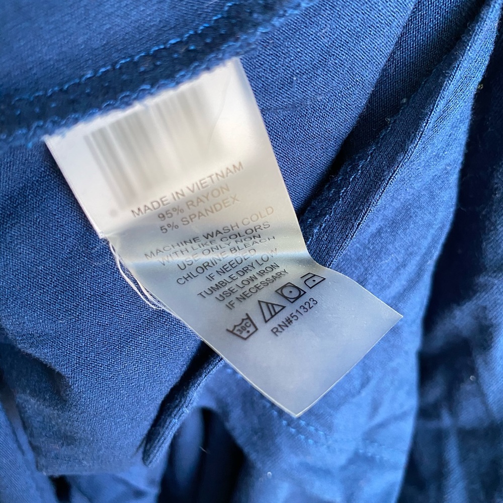 VINCE CAMUTO BLUE TURTLENECK TUNIC TOP SZ L - Picture 5 of 5